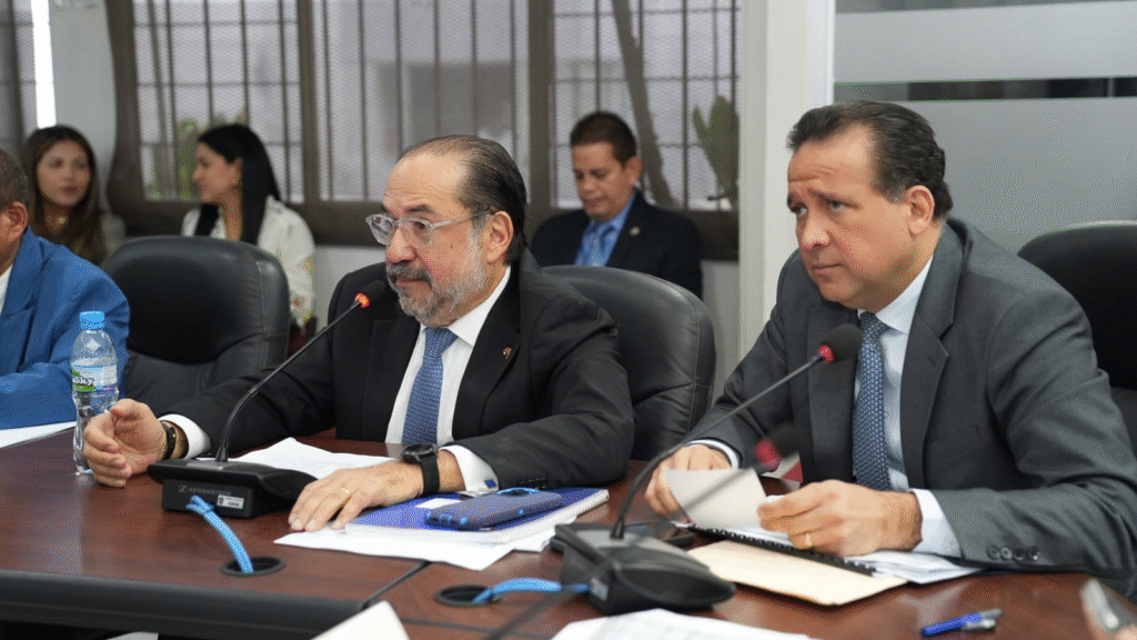 Gerente General del Banco Nacional de Panamá, Javier Carrizo Esquivel sustentando en la AN