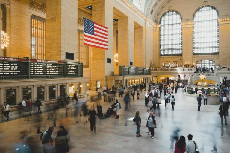 people in train station during day