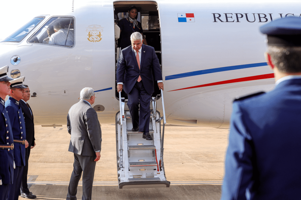 Llegada del Presidente José Raúl Mulino a Brasil