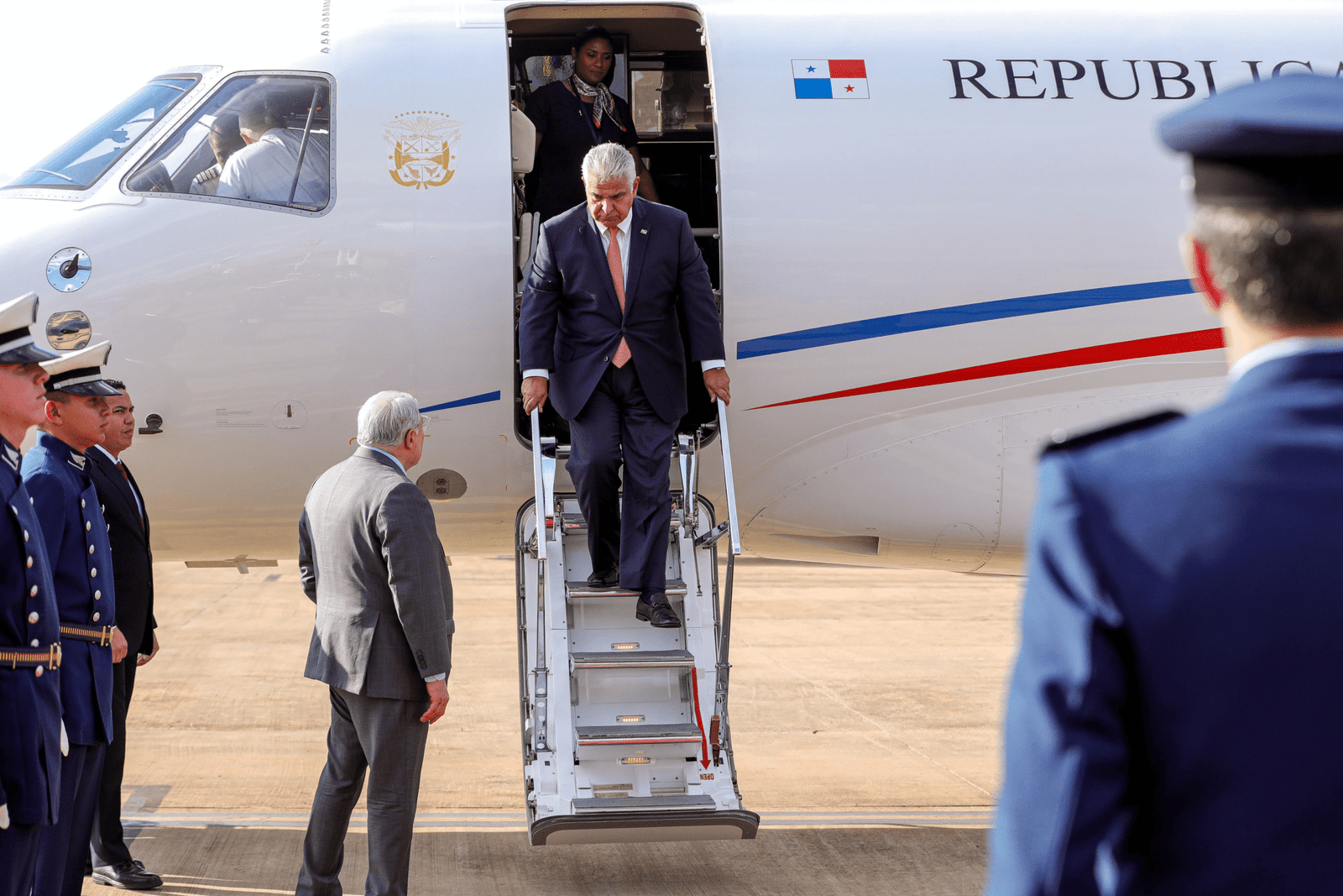 Llegada del Presidente José Raúl Mulino a Brasil
