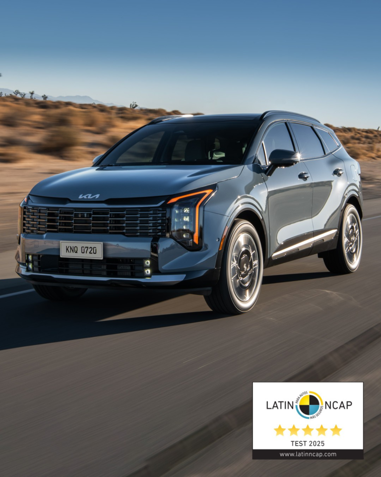 El nuevo Kia Sportage obtiene cinco estrellas en seguridad Latin NCAP