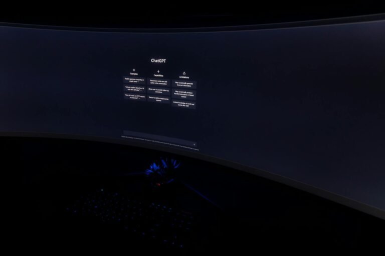 chatgpt text on monitor