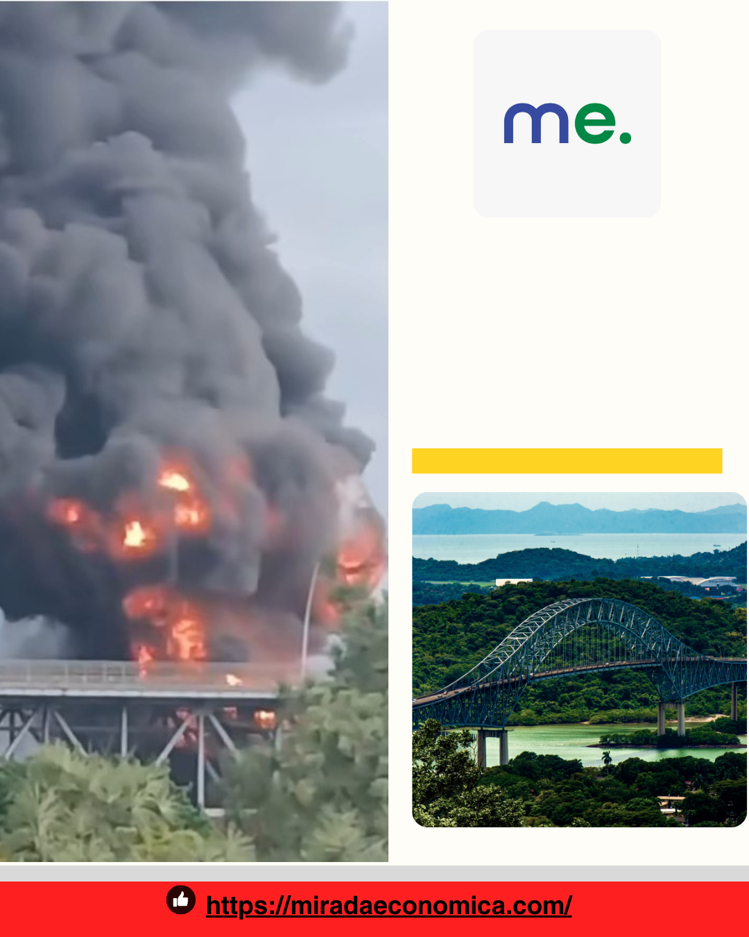 Incendio en el Puente de las Américas obliga a flexibilizar jornadas laborales - Panamá y Centroamérica
