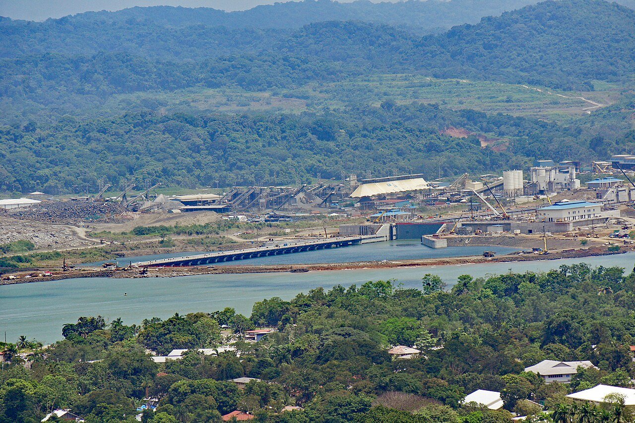 Área de construcción de las nuevas esclusas de Cocolí en Panamá