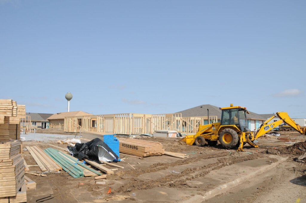 Viviendas nuevas en construcción en Estados Unidos