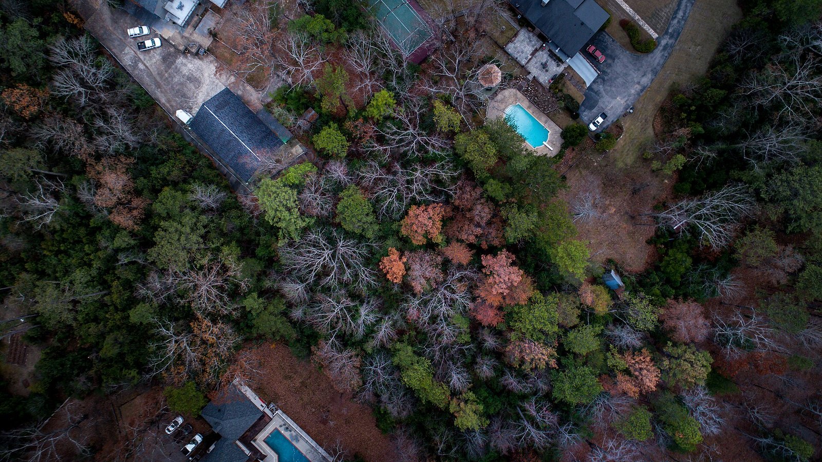 Conjunto de viviendas suburbanas en Estados Unidos